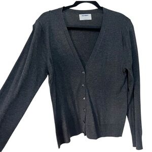 Old Navy Cardigan Sweater Charcoal Gray